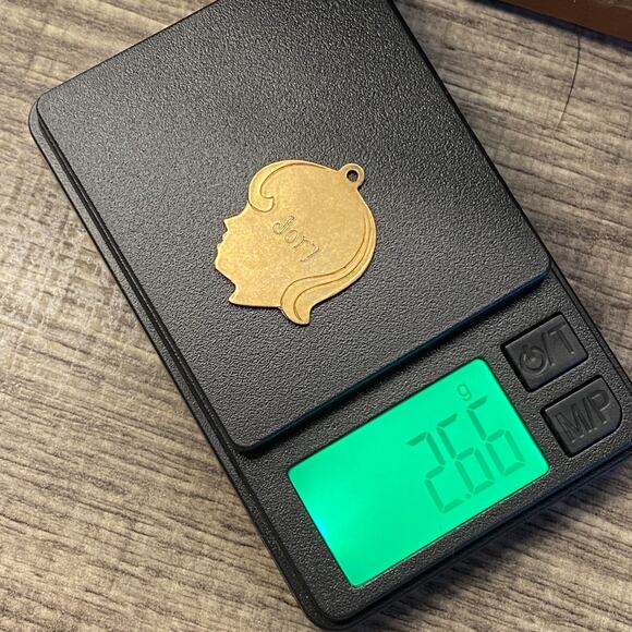 Vintage Elco 12KT GF "Jory" Silhouette Head Girl Pendant Bracelet Charm - Picture 4 of 4